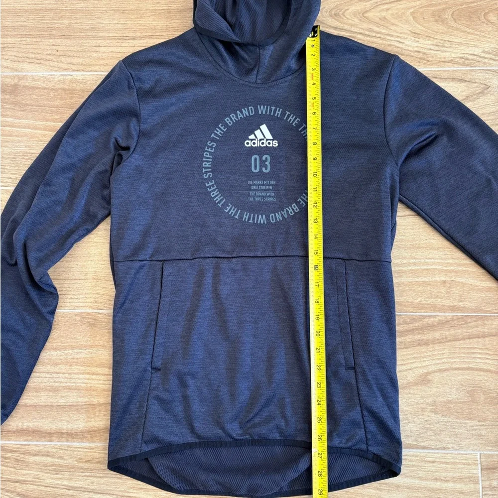 Adidas Team Issue‎ Badge of Honor Sport Hoodie Pullover Gray Mens Size Small